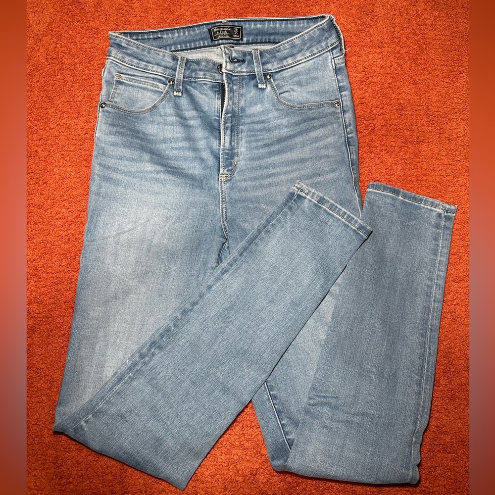 Abercrombie & Fitch High Rise Super Skinny Curve Love Jeans